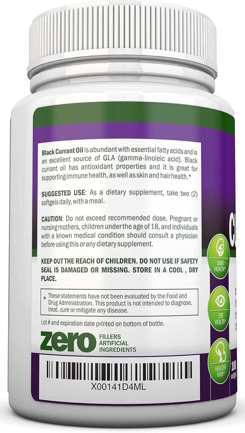 نوتري أون بلاك كيرنت أويل 1000 ملغ | 180 كبسولة هلامية