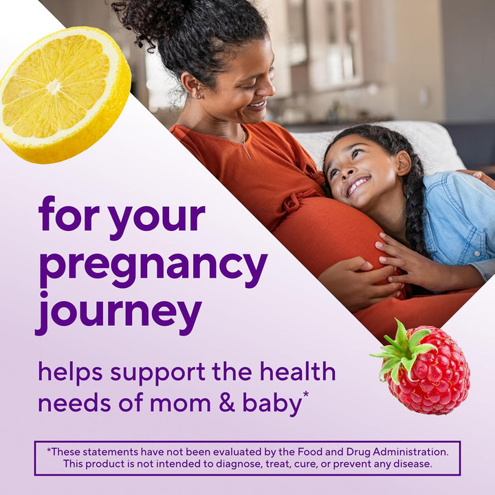 vitafusion Prenatal Gummy Vitamins – Raspberry Lemonade, 90 Count (45-Day Supply)