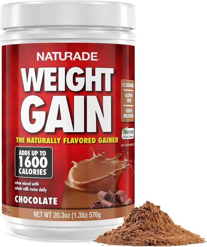 Naturade Weight Gain Nutrition Drink Mix – High Calorie Protein with Vitamins & Minerals – 20.3 oz