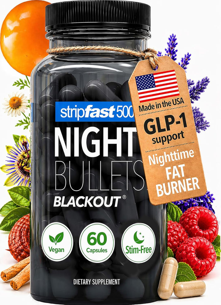 Plant-Based Nighttime Formula – 60 Vegetarian Capsules | Herbal Extract Blend