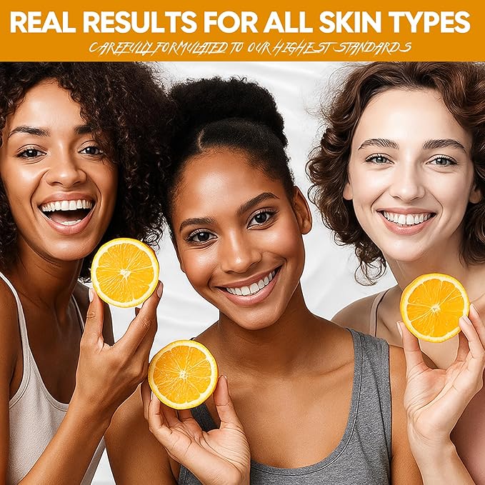 Cielara Brightening & Anti-Aging Vitamin C Serum 50ml – With Hyaluronic Acid, Collagen & Peptides – Helps Improve Skin Tone & Reduce Dark Spots