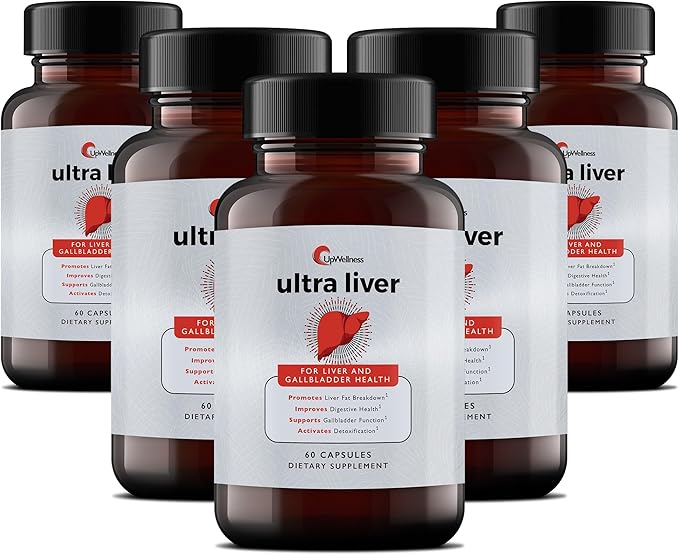 UpWellness Ultra Vegan Capsules with Milk Thistle, NAC, TMG & Taurine – 60 Capsules Herbal Blend for Antioxidant Support