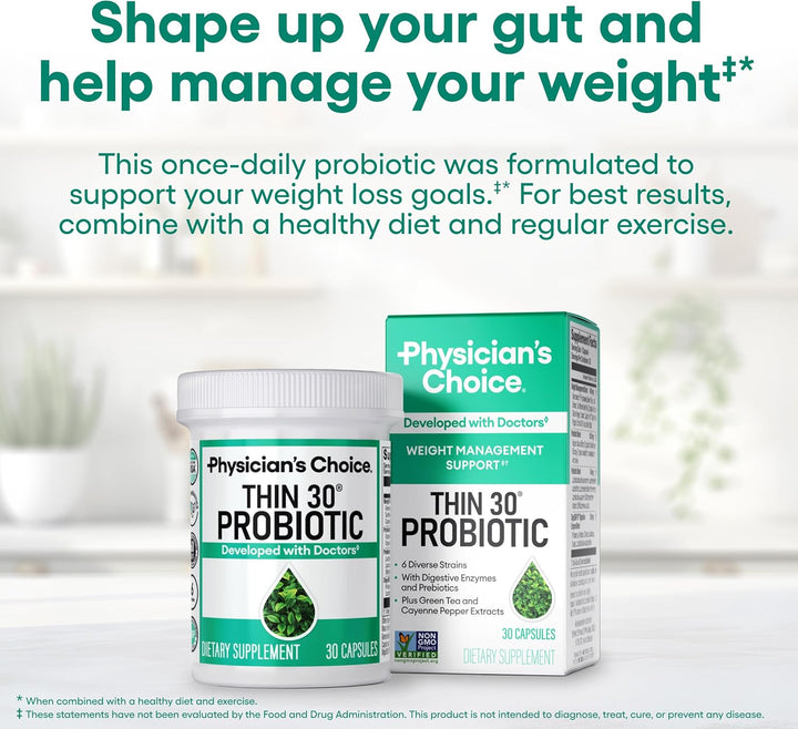 Physician’s CHOICE Probiotic Capsules with Probiotics & Green Tea