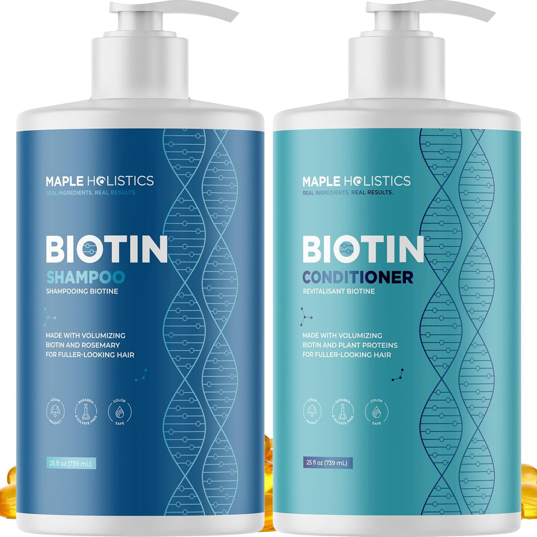 Biotin Shampoo & Conditioner Set – Volumizing Hair Care for Thinning Hair