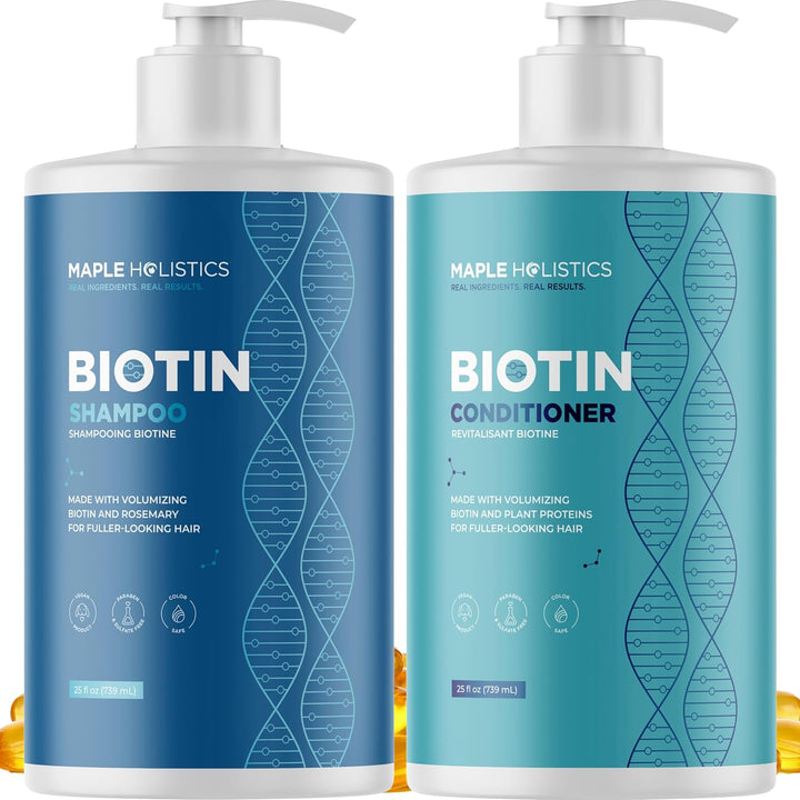 Biotin Shampoo & Conditioner Set – Volumizing Hair Care for Thinning Hair