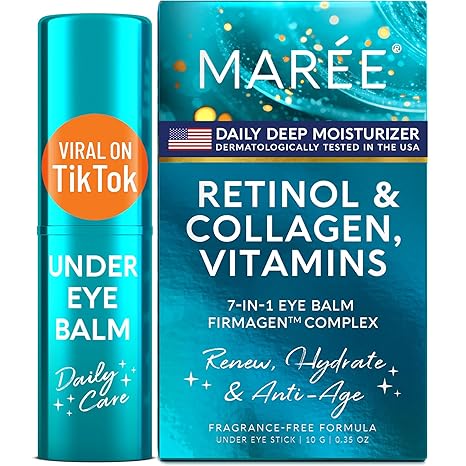 MAREE Under Eye Balm Stick with Retinol & Ceramide Complex –for Dark Circles & Wrinkles