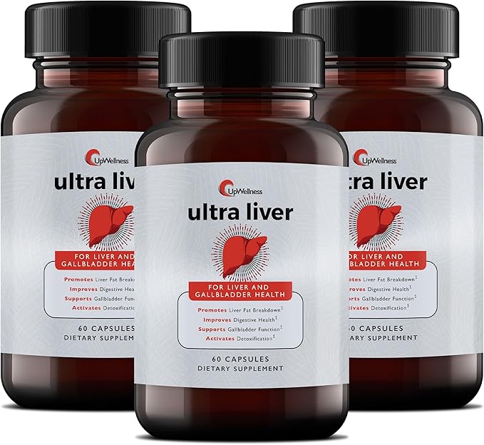 UpWellness Ultra Vegan Capsules with Milk Thistle, NAC, TMG & Taurine – 60 Capsules Herbal Blend for Antioxidant Support