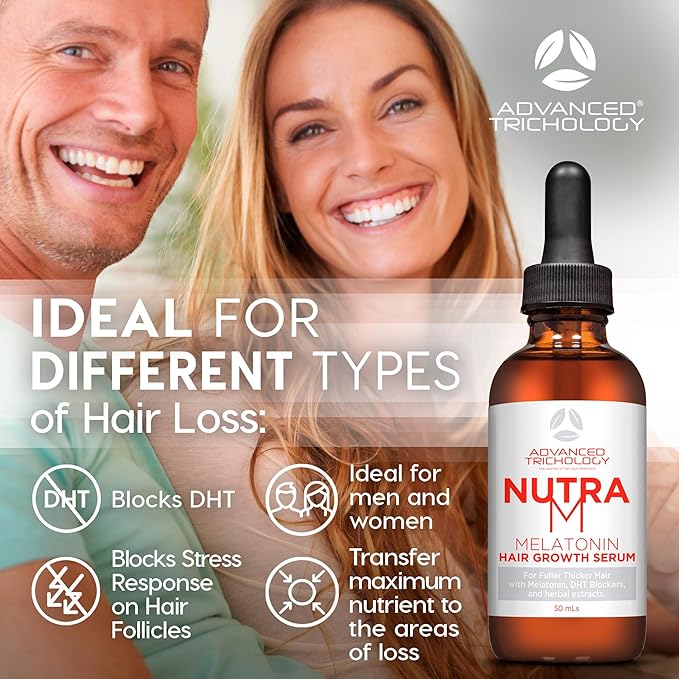 Advanced Trichology NutraM™ Hair Serum – Hydrating & Nourishing Scalp & Hair Serum for Men & Women – 2 fl oz