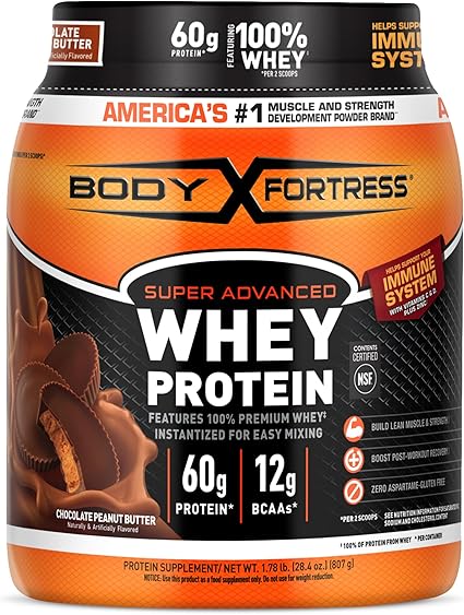 Body Fortress Whey Protein Powder – 1.78 lb