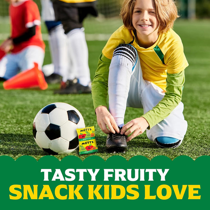 Mott's Assorted Fruit Flavored Snacks, Gluten-Free Chewy Gummy Pouch Made with Real Fruit Puree, 40 Count