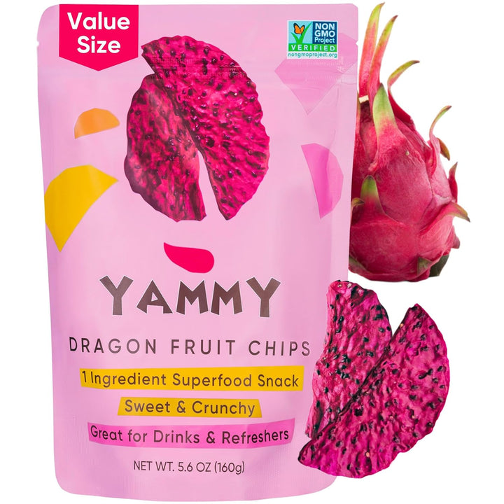 Yammy Dried Dragon Fruit Chips – Healthy Snack