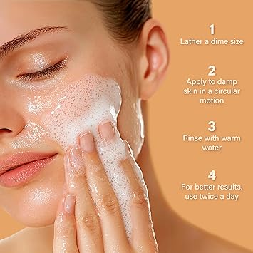 InstaNatural Vitamin C Face Cleanser, 6.7 fl oz – Brightening Natural Face Wash