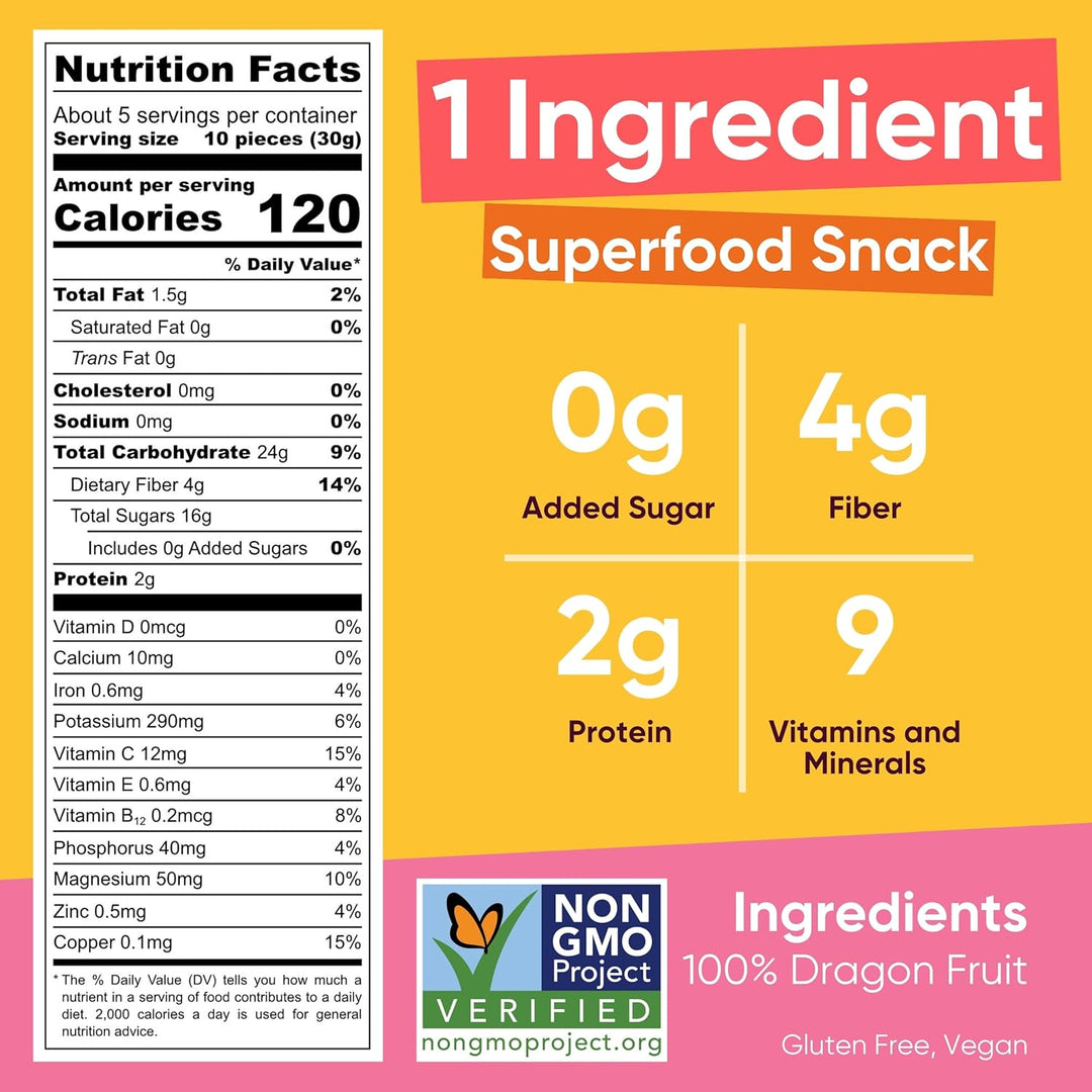 Yammy Dried Dragon Fruit Chips – Healthy Snack