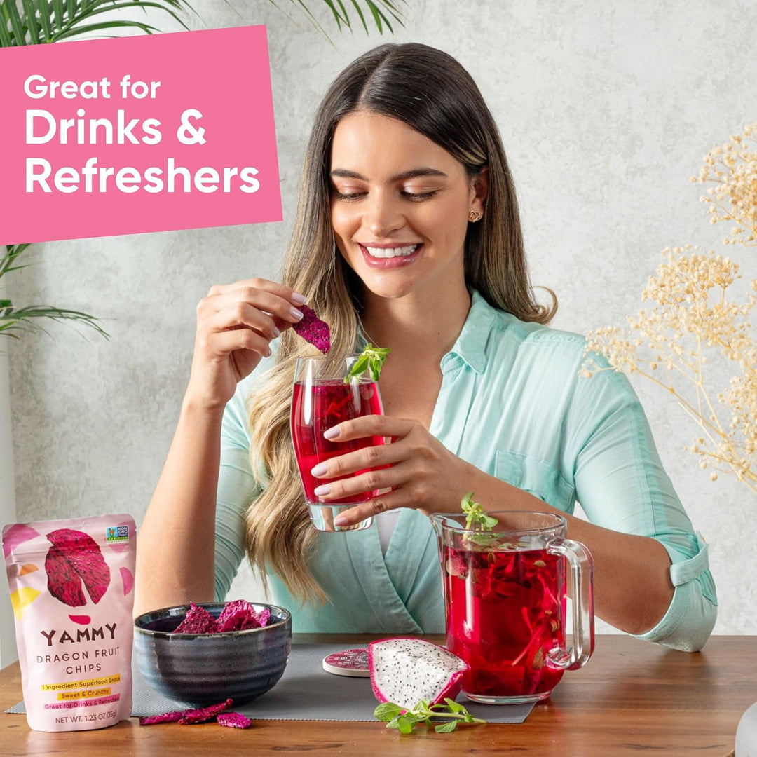 Yammy Dried Dragon Fruit Chips – Healthy Snack