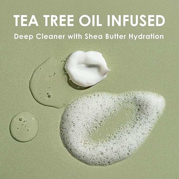 EYEECO Gentle Foaming Cleanser for Face & Eyelids – 47ml – With Tea Tree, Chamomile, Shea Butter