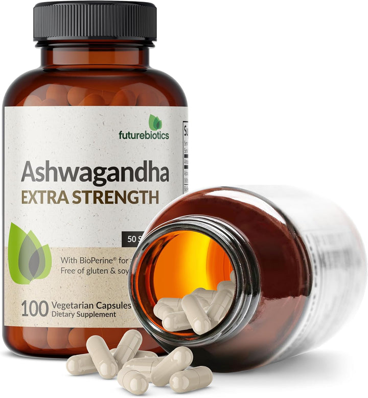Futurebiotics Ashwagandha Extra Strength Stress & Mood Support, 100 Capsules