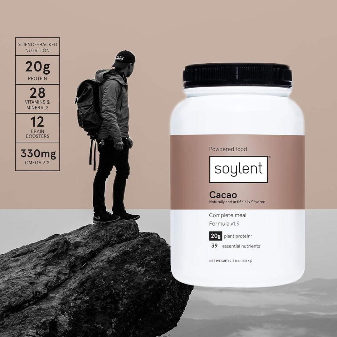 Soylent Complete Nutrition Protein Powder – Plant-Based Meal Replacement, 20g Protein, 36.8oz