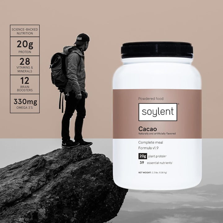Soylent Complete Nutrition Protein Powder – Plant-Based Meal Replacement, 20g Protein, 36.8oz