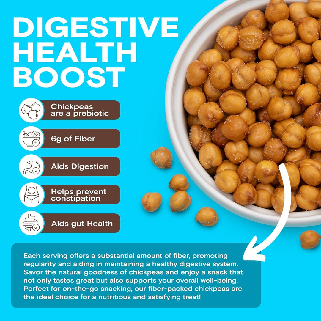 BIENA Chickpea Snacks – Crunchy Roasted Chickpeas, 4-Pack (5oz Bags)