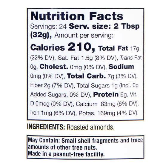 Kirkland Signature Creamy Almond Butter 27 oz – Roasted Almond Spread, Gluten Free, Kosher