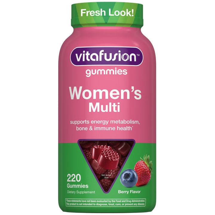 Vitafusion Women's Multivitamin, Natural Berry Flavors, 220 Gummies