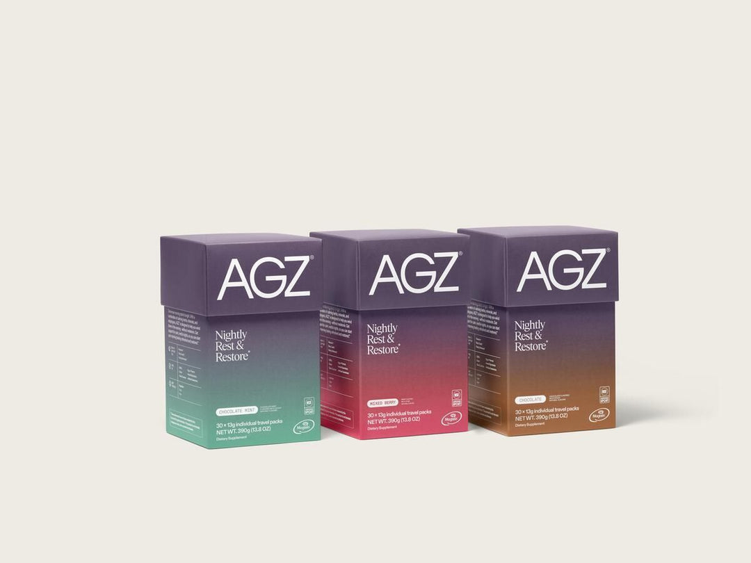 AGZ Nightly Drink | Relaxation Blend with Adaptogens & Minerals | Melatonin-Free | 330 ml