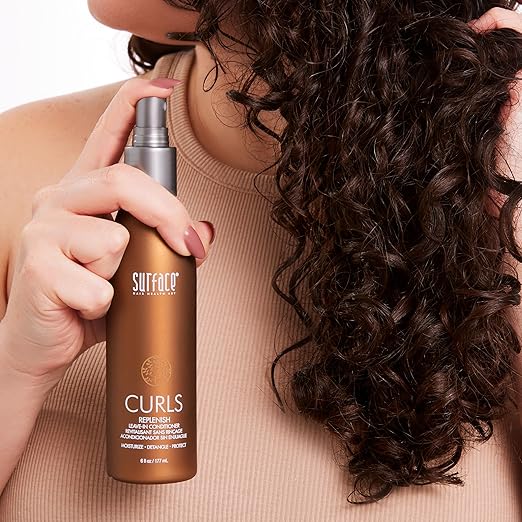 SURFACE Hair - Curls Replenish Leave In Conditioner - Sulfate Free and Paraben Free Natural Hair Moisture 6oz