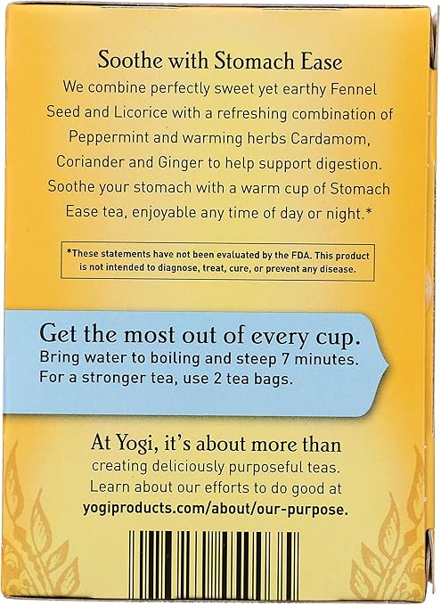 Yogi Stomach Ease Herbal Tea Bags - 29g