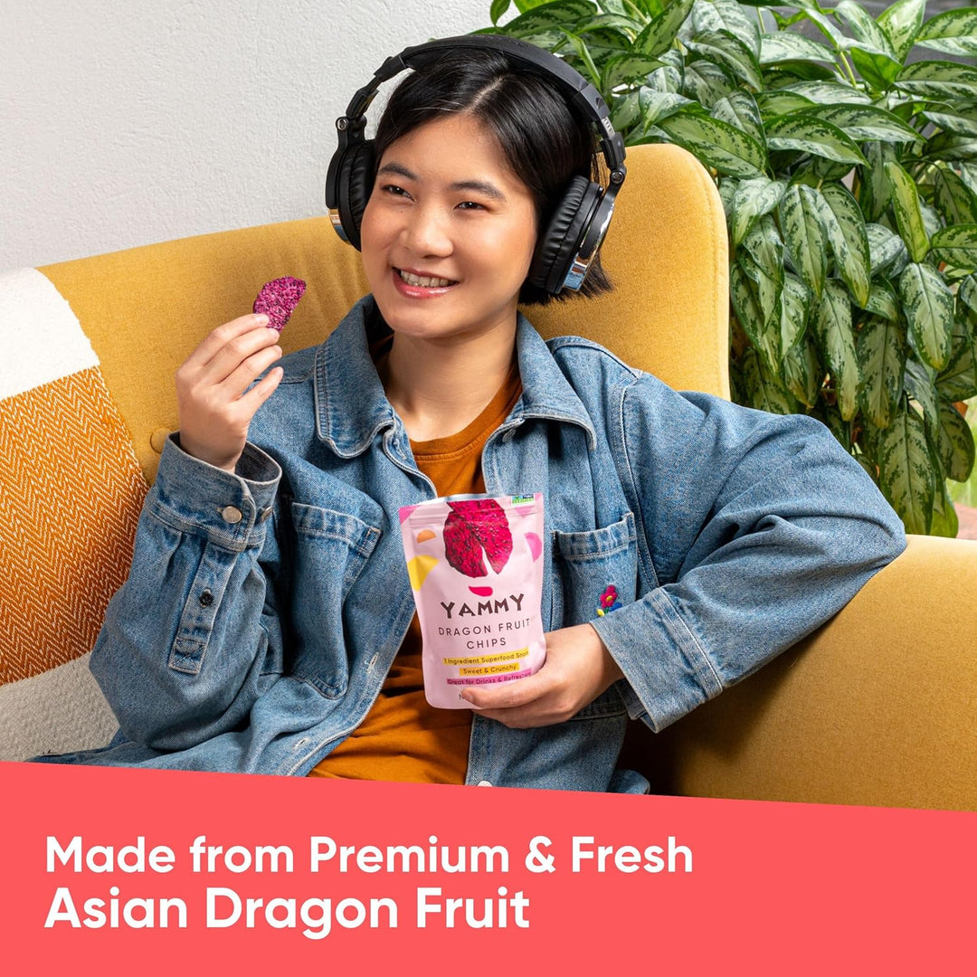 Yammy Dried Dragon Fruit Chips – Healthy Snack