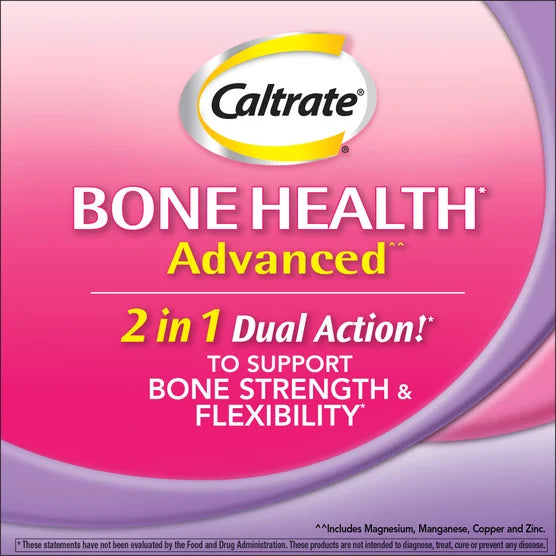 Caltrate Bone Health Advanced Calcium 600+D3 Plus Minerals (320 Tablets Bottle)