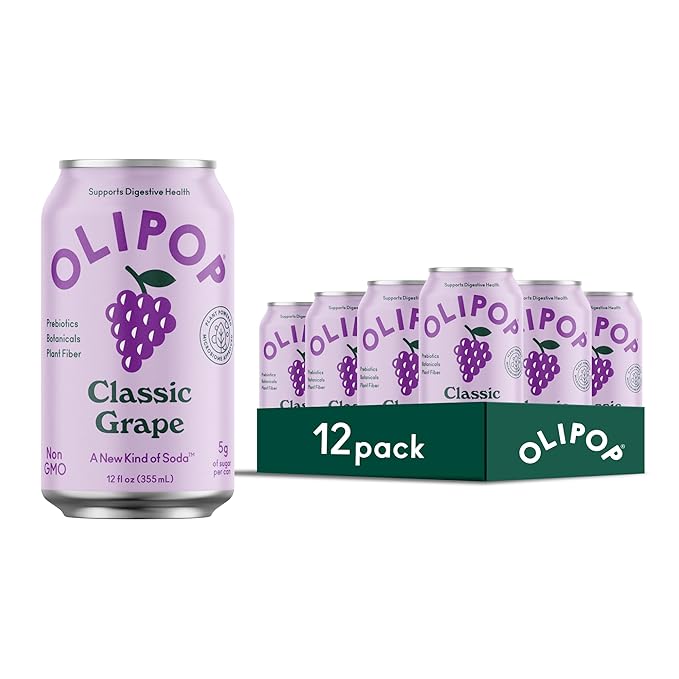 OLIPOP  Soda Pop, Gluten Free-Paleo-Keto (12-Cans)