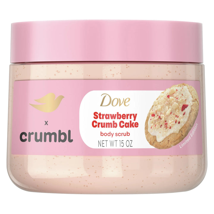 Dove Crumbl Exfoliating Body Scrub Strawberry Cookie 425g – Moisturizing & Gentle Exfoliation