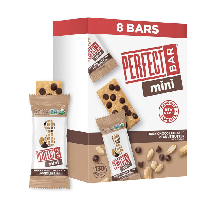 Perfect Bar Dark Chocolate Chip Peanut Butter Mini Protein Bars - 7oz/8ct