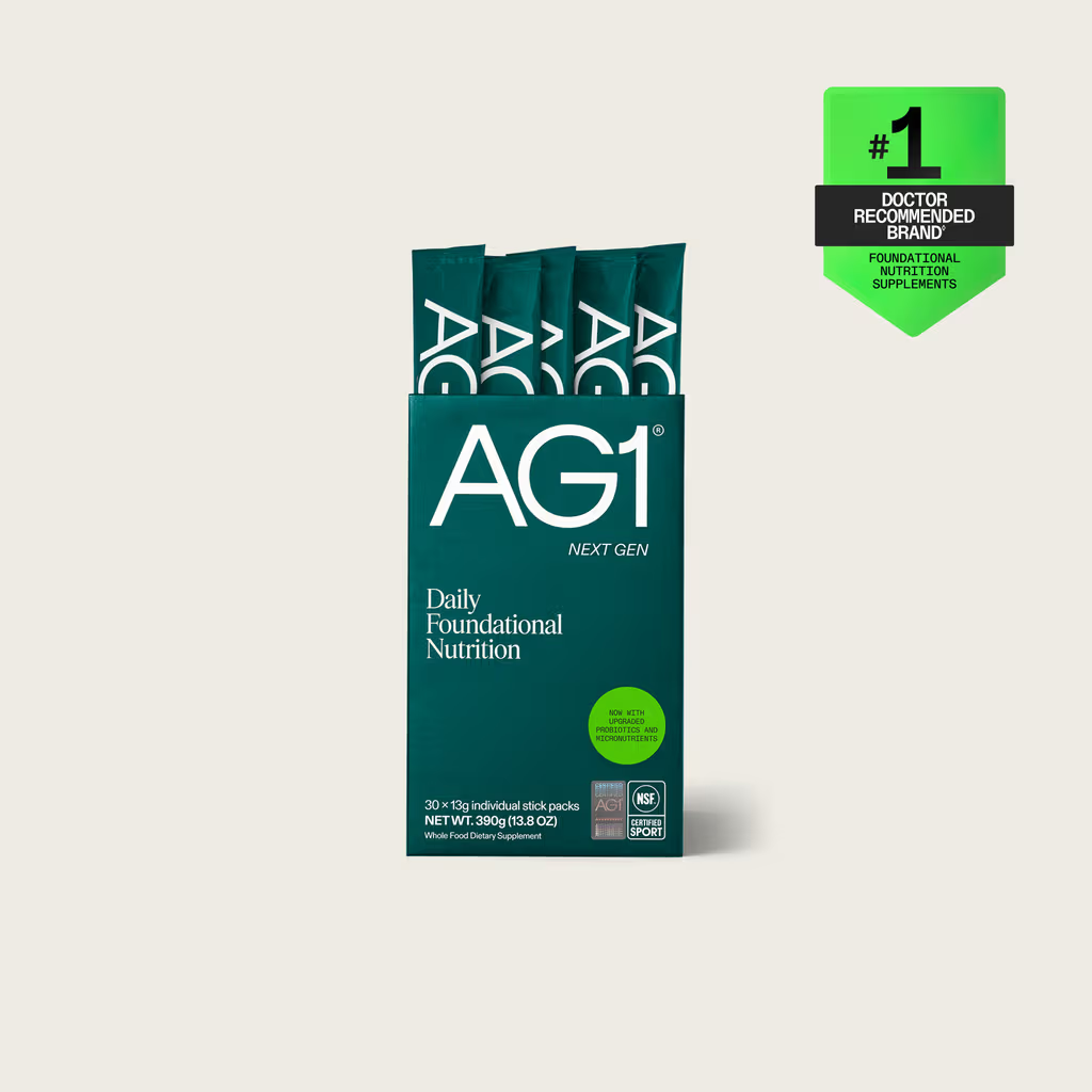 AG1 Daily Greens Powder – Ultimate Daily Whole Food Sourced All in One Greens Supplement Powder