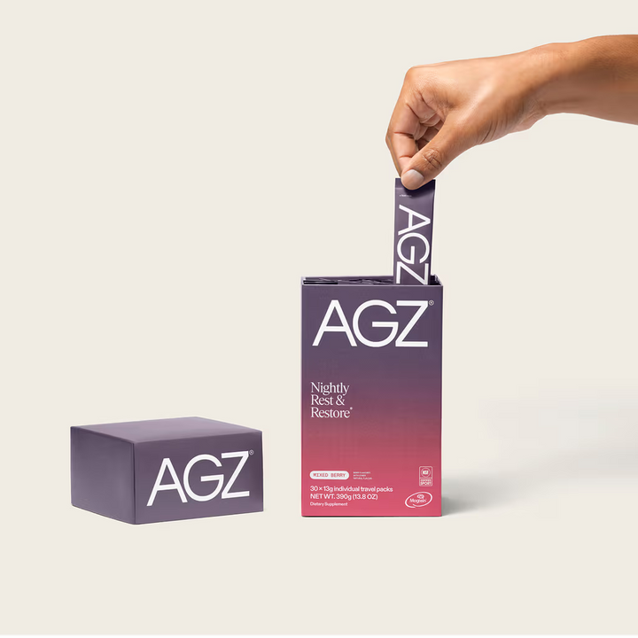 AGZ Nightly Drink | Relaxation Blend with Adaptogens & Minerals | Melatonin-Free | 330 ml