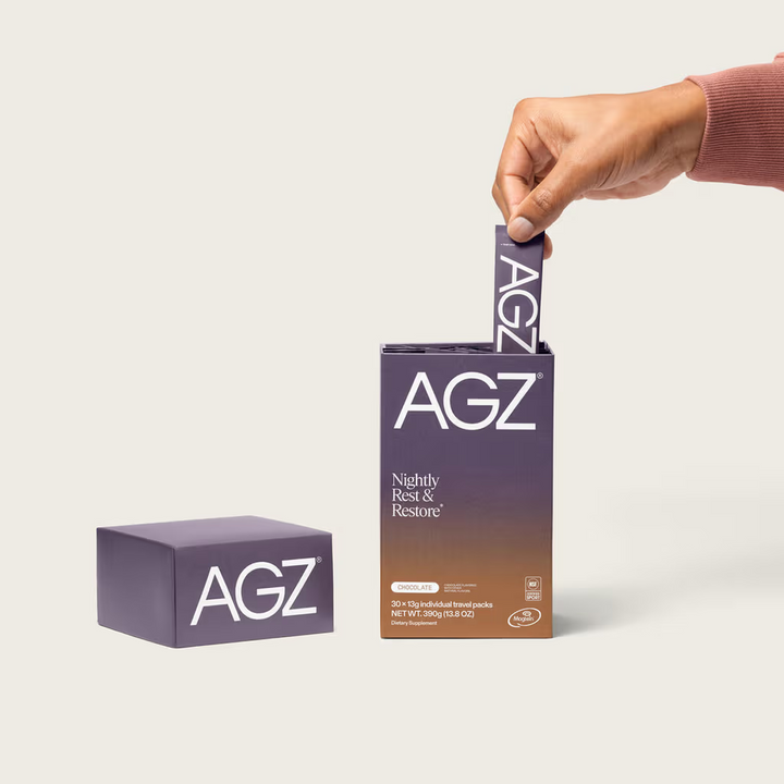 AGZ Nightly Drink | Relaxation Blend with Adaptogens & Minerals | Melatonin-Free | 330 ml