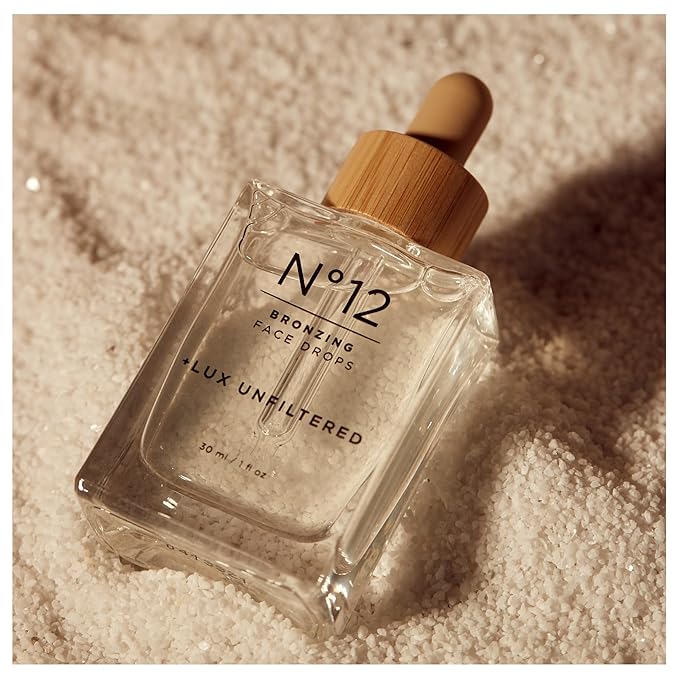 +Lux Unfiltered N°12 Face Tanning Drops - Fragrance Free Bronzing Drops