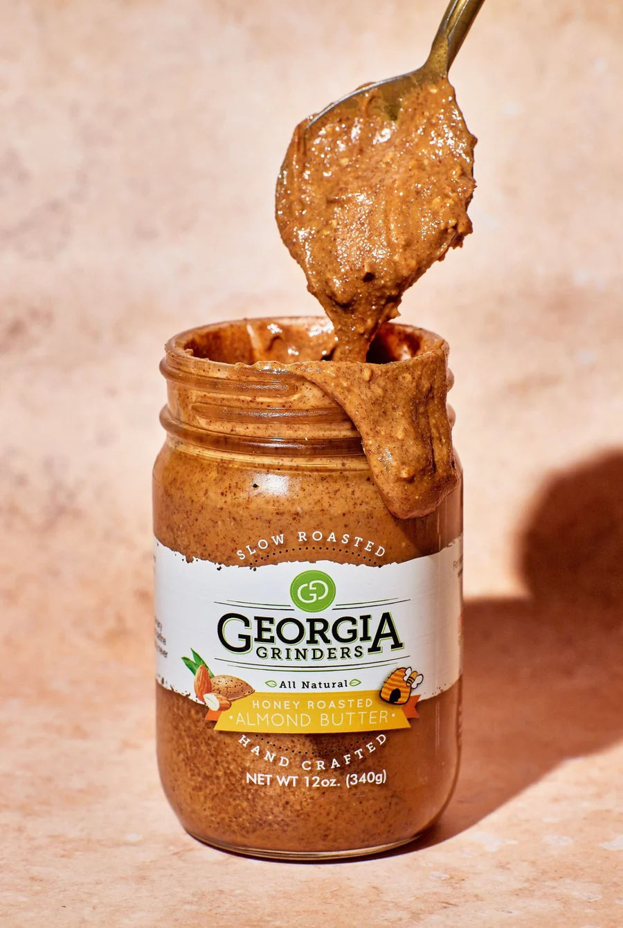 Georgia Grinders Honey Roasted Almond Butter , 340g , Natural & Kosher