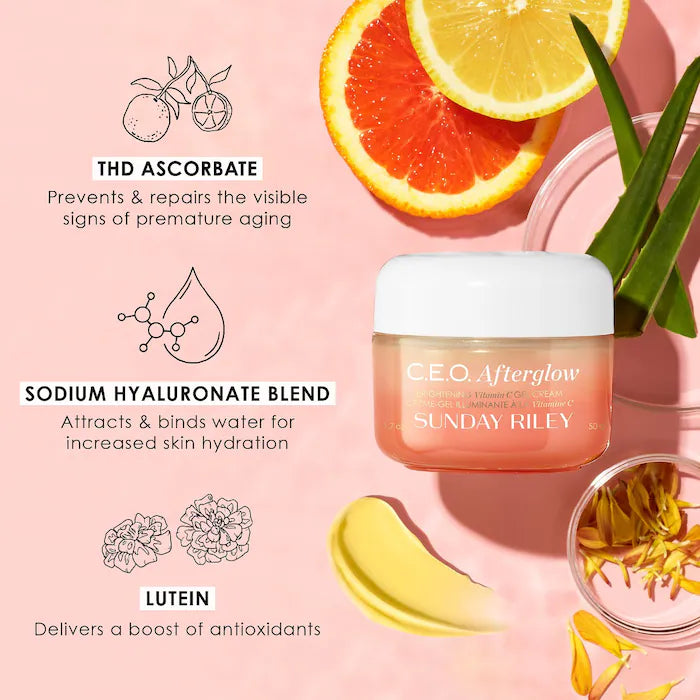 Sunday Riley C.E.O. Afterglow Brightening Vitamin C Moisturizer - 50ml - 1.7oz