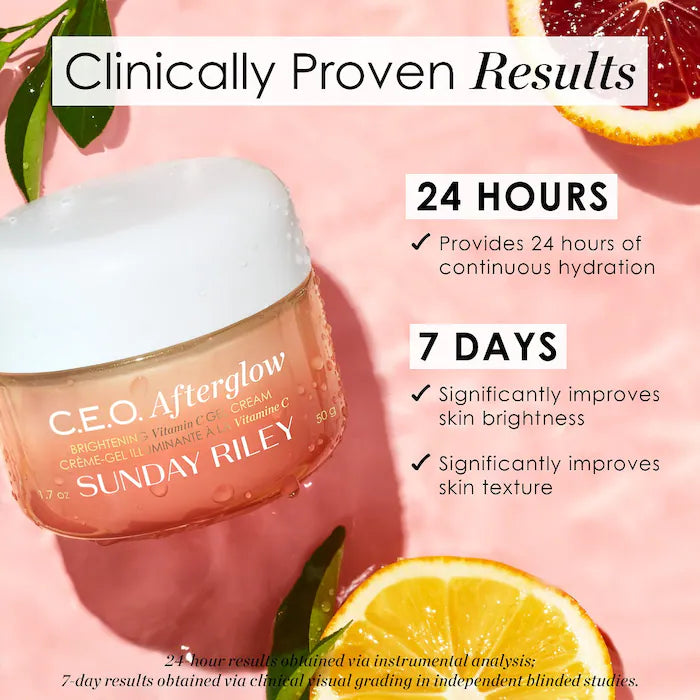 Sunday Riley C.E.O. Afterglow Brightening Vitamin C Moisturizer - 50ml - 1.7oz