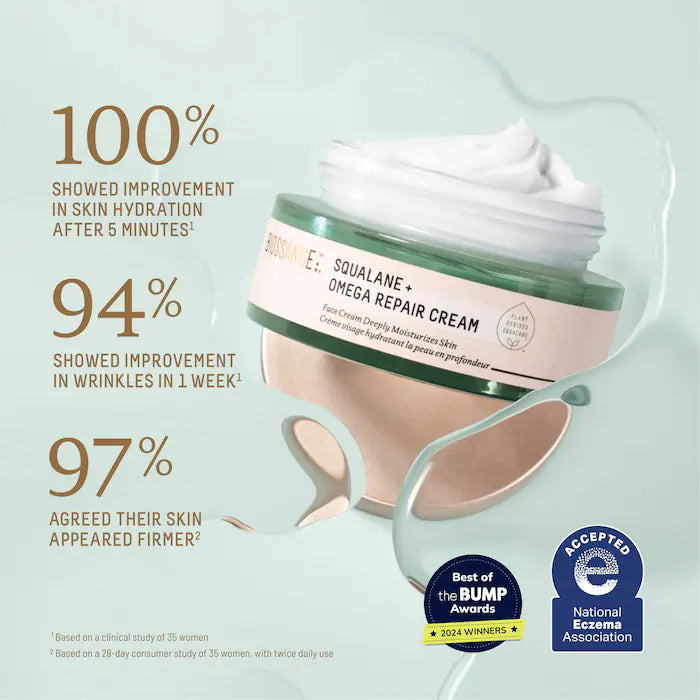 Biossance Squalane + Omega Repair Deep Hydration Moisturizer - 300ml