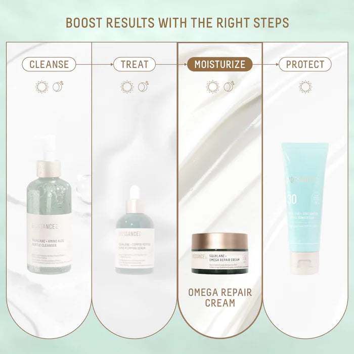 Biossance Squalane + Omega Repair Deep Hydration Moisturizer - 300ml