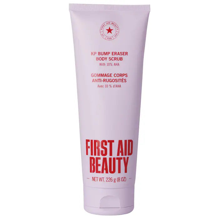 First Aid Beauty KP Bump Eraser Body Scrub with 10% AHA, Original, 226g