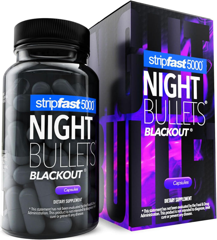 Night Bullet Capsules for Women and Men - 60 Count - Sleep Support