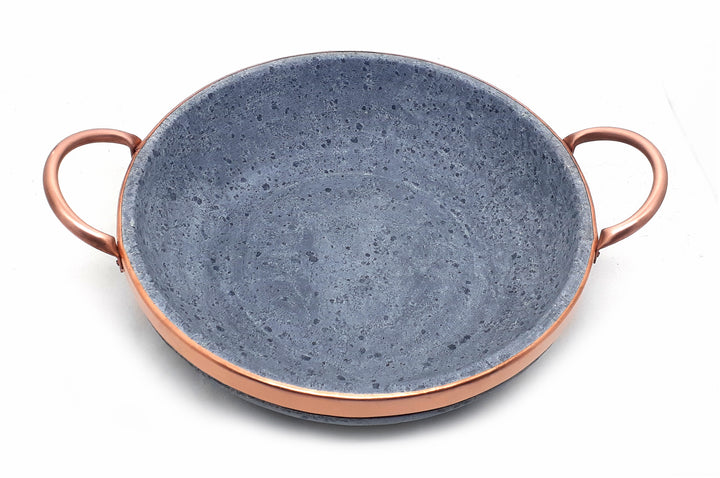 Cookstone Cuprum Soapstone Wok 4.3 L - Handmade, Non-stick