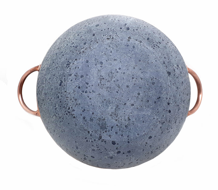 Cookstone Cuprum Soapstone Wok 4.3 L - Handmade, Non-stick