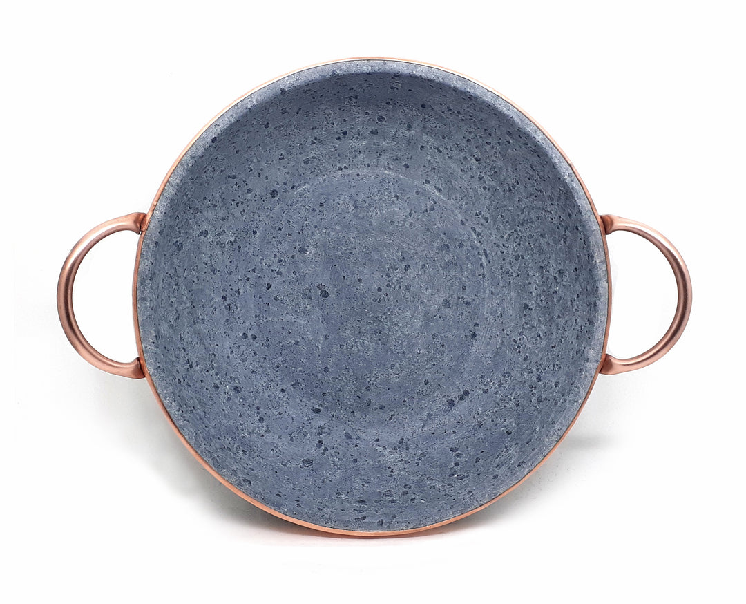 Cookstone Cuprum Soapstone Wok 4.3 L - Handmade, Non-stick