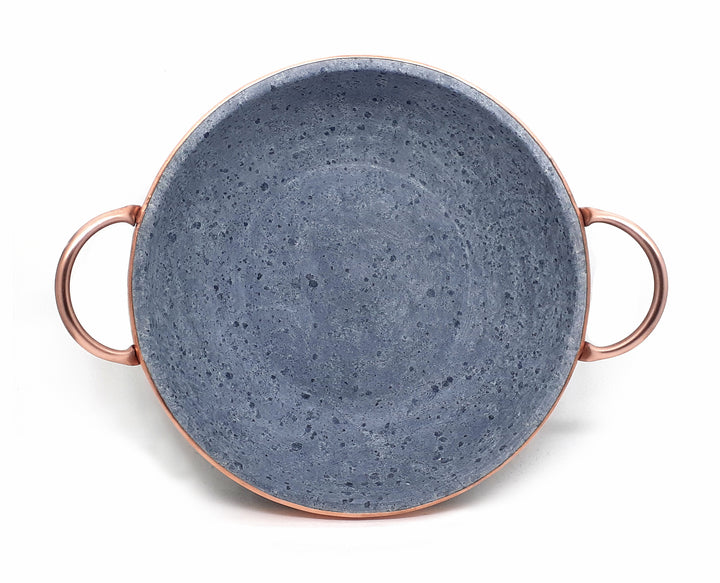 Cookstone Cuprum Soapstone Wok 4.3 L - Handmade, Non-stick