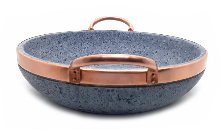Cookstone Cuprum Soapstone Wok 4.3 L - Handmade, Non-stick