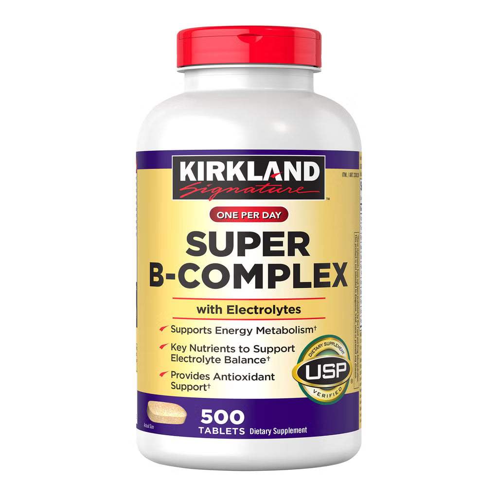 Kirkland Signature Super B-Complex with Electrolytes and Vitamin C, 500 Tablets